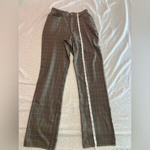 Plaid Brown Women's Jeggings